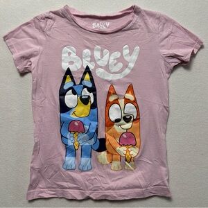 Bluey Kids Pink Short Sleeve T-Shirt